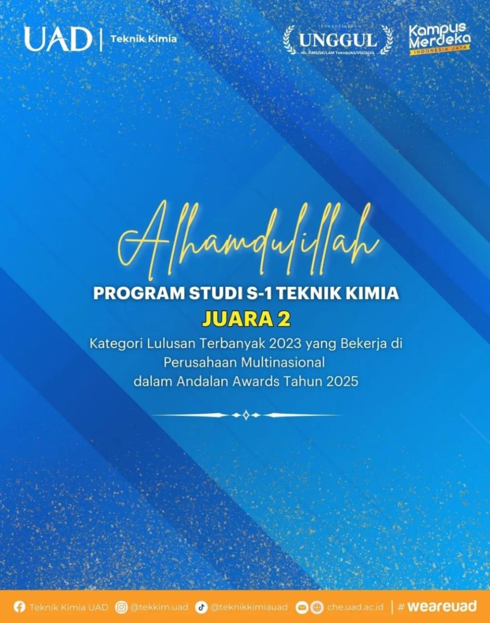 Program Studi Teknik Kimia Meraih Penghargaan dalam Andalan Awards 2025 ...