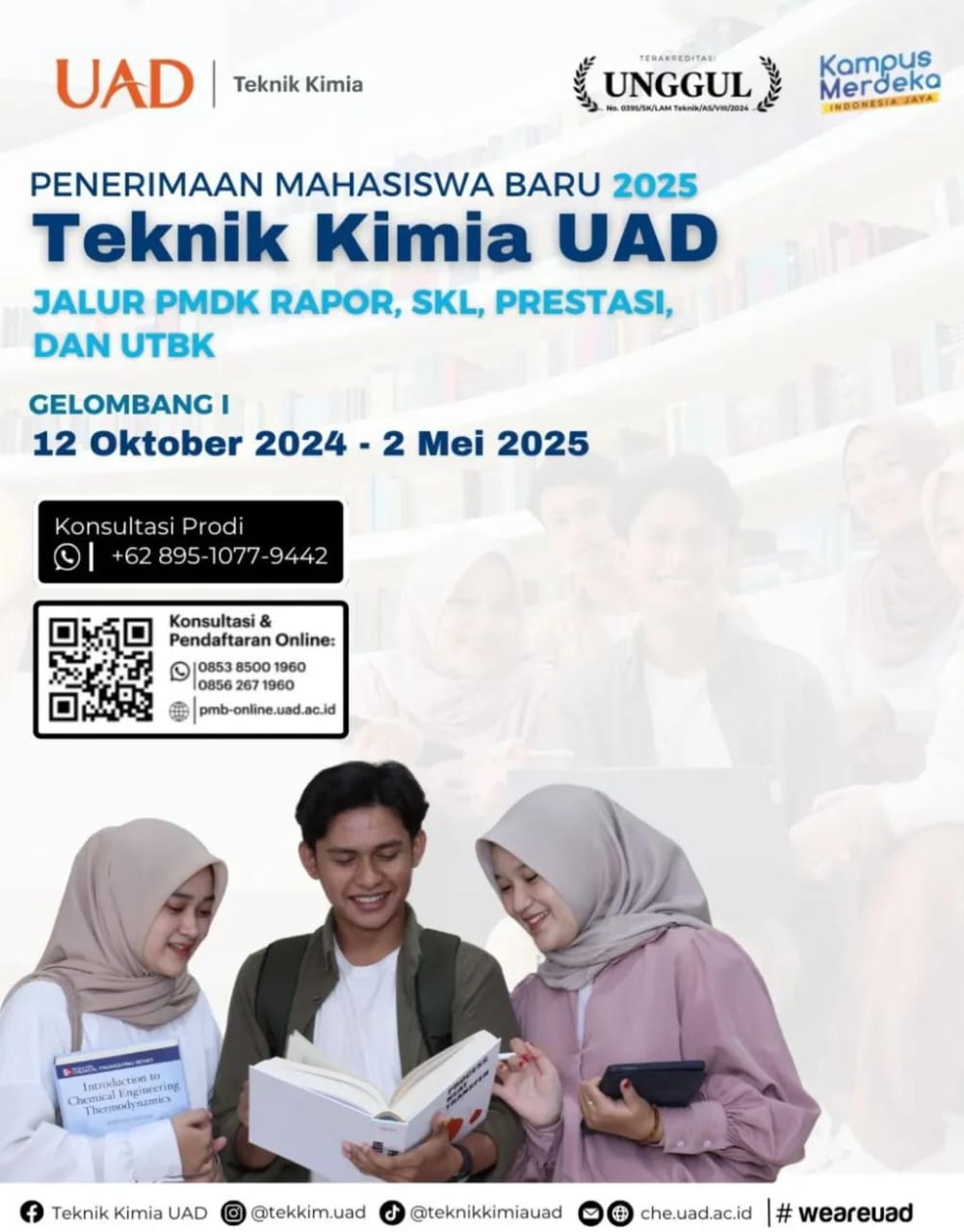 Penerimaan Mahasiswa Baru 2025 Teknik Kimia UAD - Teknik Kimia