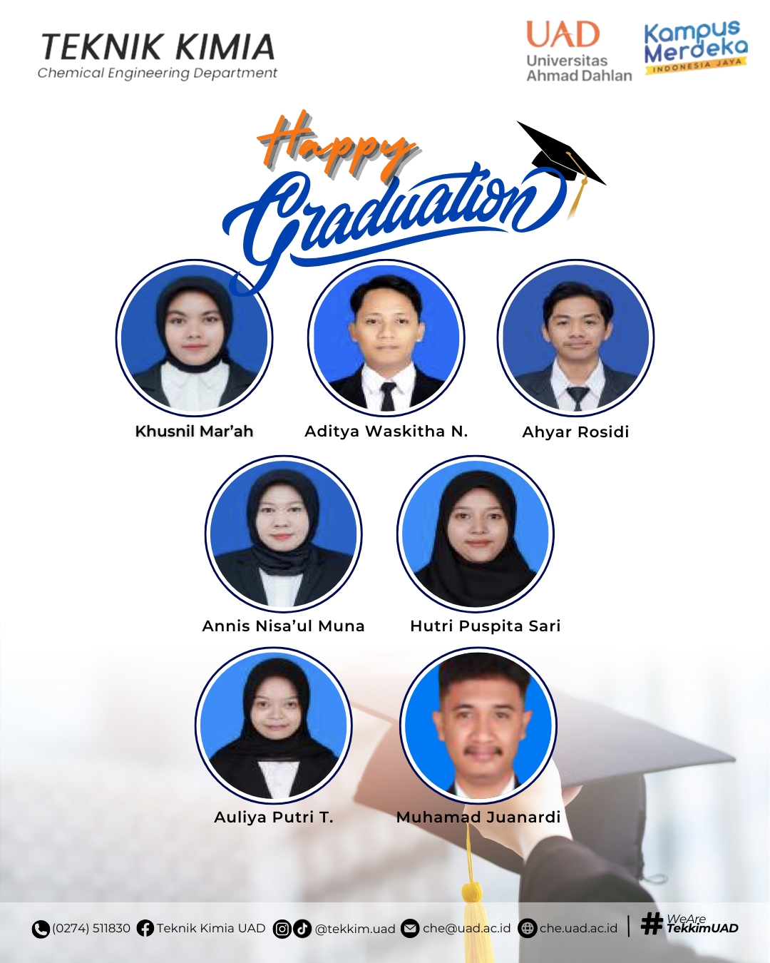 Selamat dan Sukses Wisudawan dan Wisudawati Teknik Kimia Periode IV ...