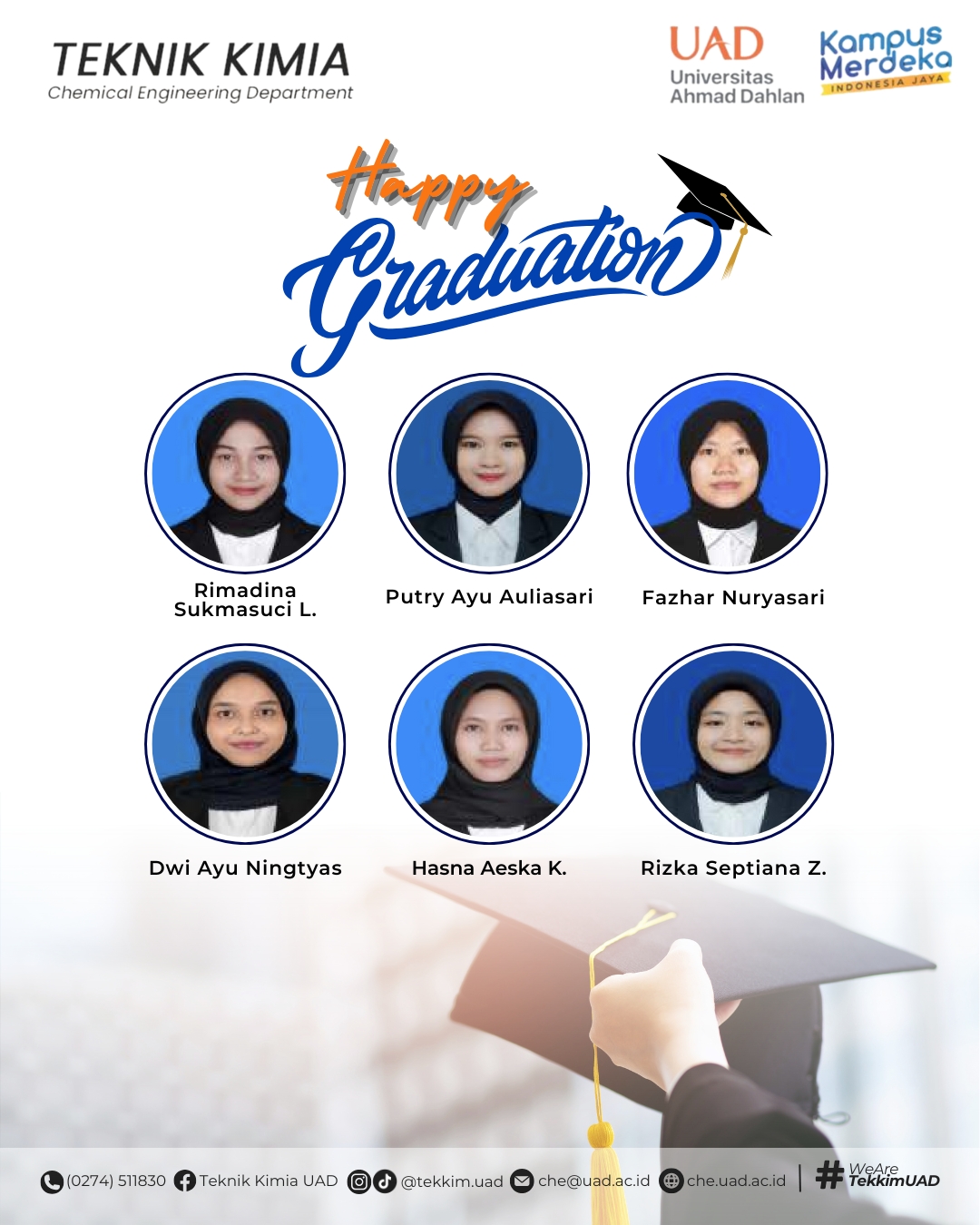 Selamat dan Sukses Wisudawan dan Wisudawati Teknik Kimia Periode IV ...